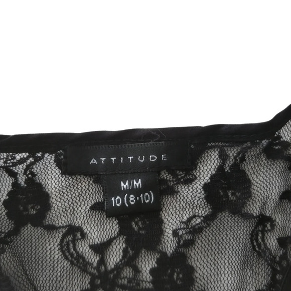 Altitude Sheer Black Lace Tank Top M - Picture 6 of 7
